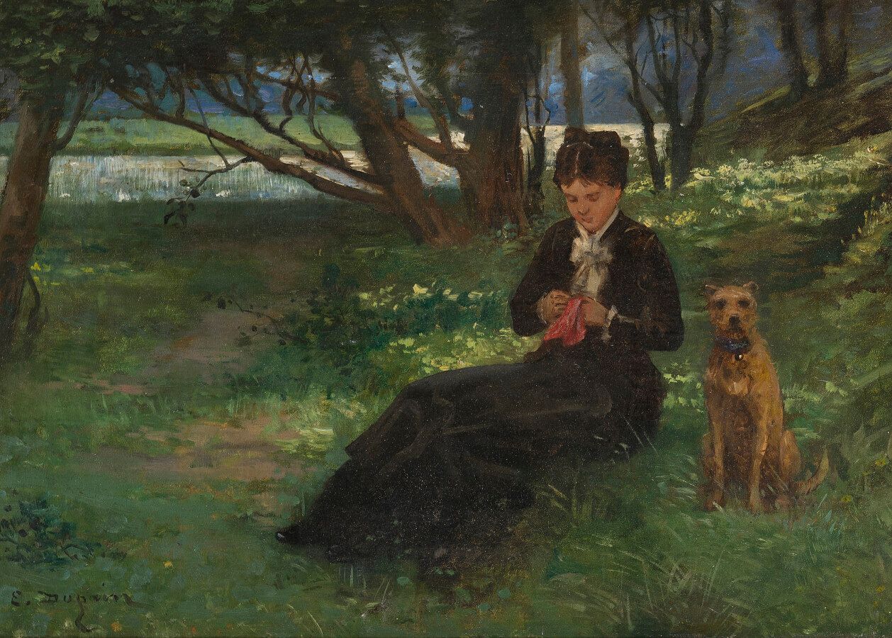 Null Edmond-Louis DUPAIN (1847-1933)

La couture sous l'arbre

Huile sur toile, &hellip;