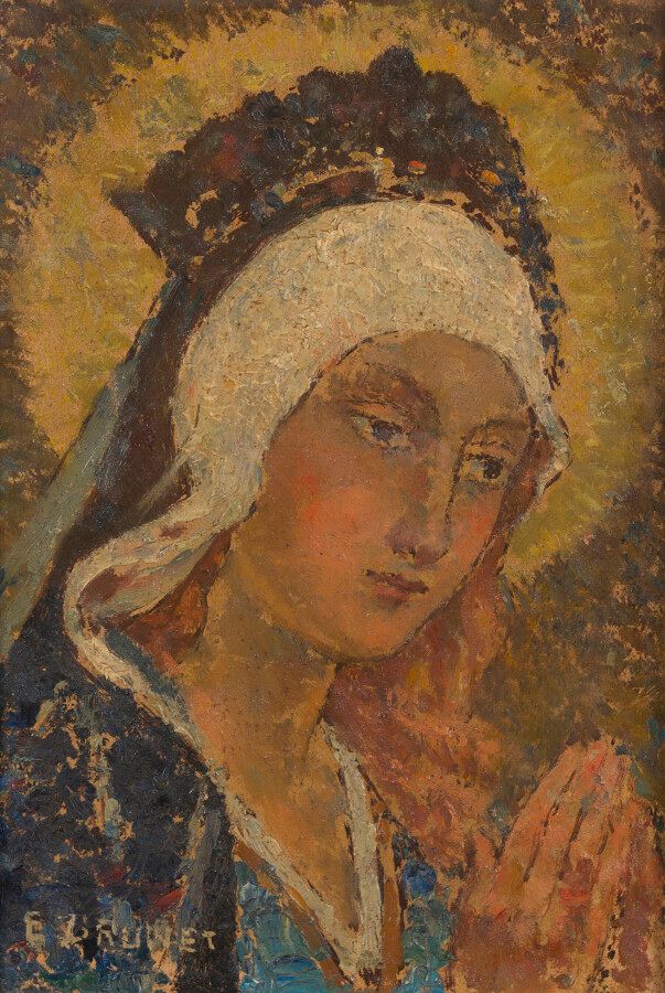 Null Émile BRUNET (1869-1943)

Vierge en prière

Huile sur carton signé en bas à&hellip;