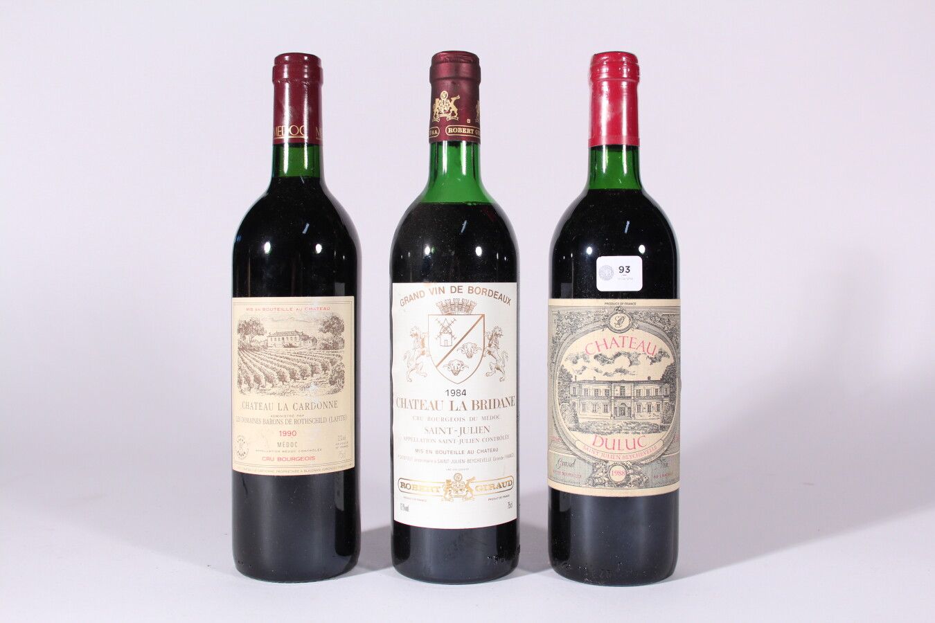 Null 1990 - Château La Cardonne

Médoc Rouge - 1 blle

1984 - Château La Bridane&hellip;