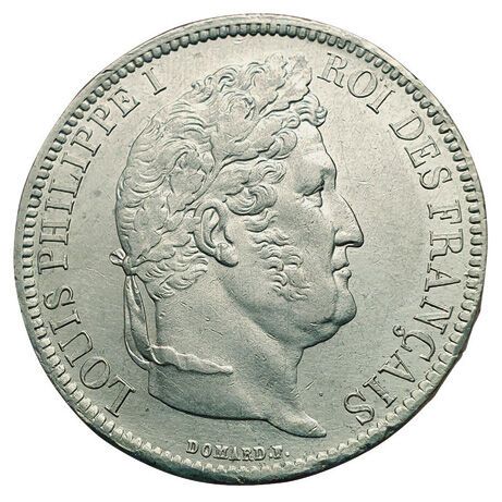Null 5 Francos tête laurée 1er tipo. 1831 A. En París. Tr. En relieve. F.320/1. &hellip;