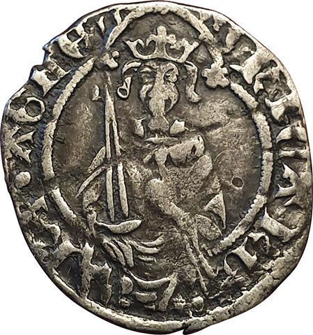 Null Aquitania. Ricardo II. 1377-1399. Enérgico. 1,1grs. Bd.515. TTB+.