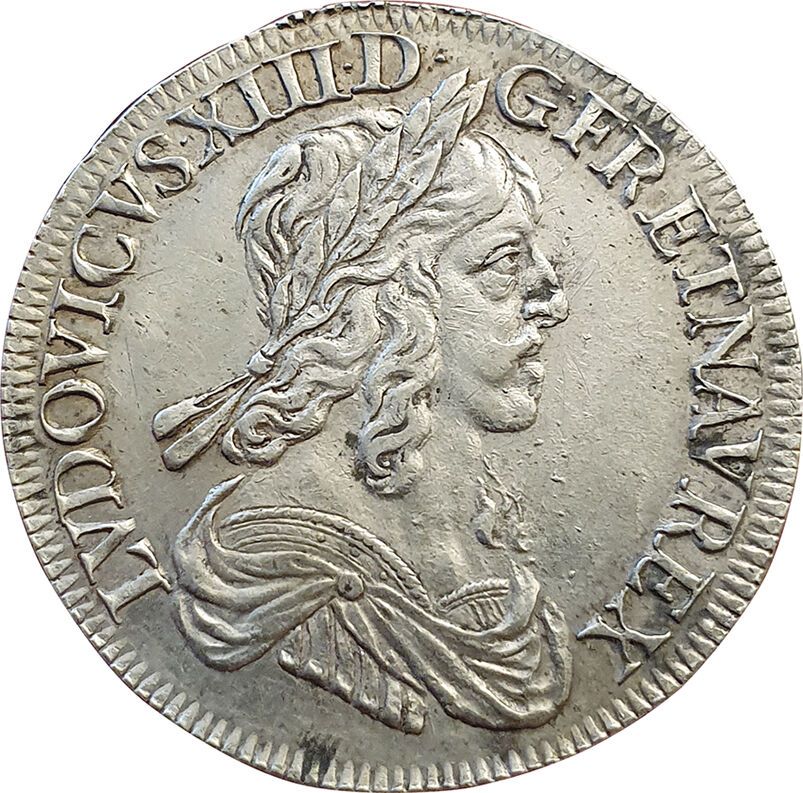 Null Luis XIII. Medio escudo 1642 A. En París. Punto. 2ª marca de Warin. 13,75gr&hellip;