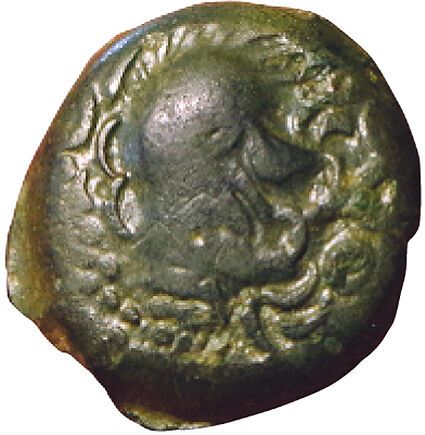 Null Meldes. I secolo a.C. Bronzo con aquila e cinghiale. Classe III. 4,07grs. D&hellip;