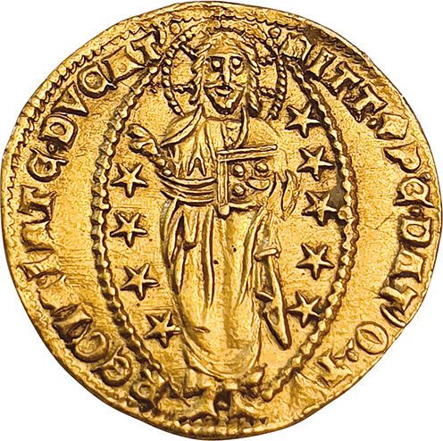 Null 意大利。威尼斯。安德烈-丹多洛，1343-1354年。金子的Ducat。3.55g.保鲁奇29岁。 舱内空间