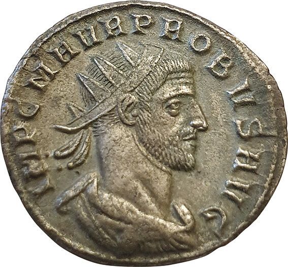 Null Probus. 276-282. Aurelianus. R/ PROVIDE AVG. Providence standing holding gl&hellip;