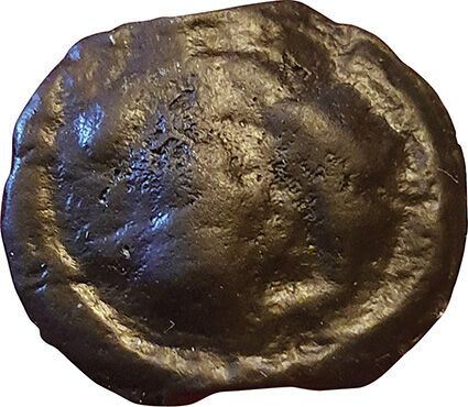 Null Sequanes. 1. Jh. V. Chr. TOC-Potin mit Pferd. 3,15grs. D.T. 3254. TB+/SUP