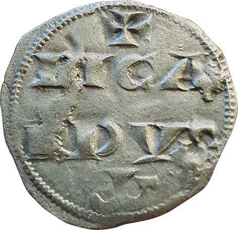 Null Aquitania. Ricardo Corazón de León. 1189-1199. Denario. A/RICARDVS en 2 lín&hellip;