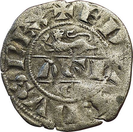 Null Aquitaine. Edward I and II. 1272-1317. Denarius with leopard. A/ EDWARDVS R&hellip;