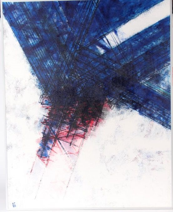 Null Karel PRASEK

"恋人", 1989

丙烯酸画布，右下方有签名，背面有标题和日期 "1989年

100 x 80 cm