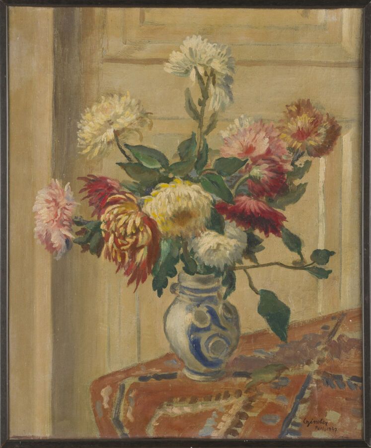 Null Nicolas CZINOBER (1898-1984)

Dahlias dans un vase, 1947

Huile sur toile, &hellip;