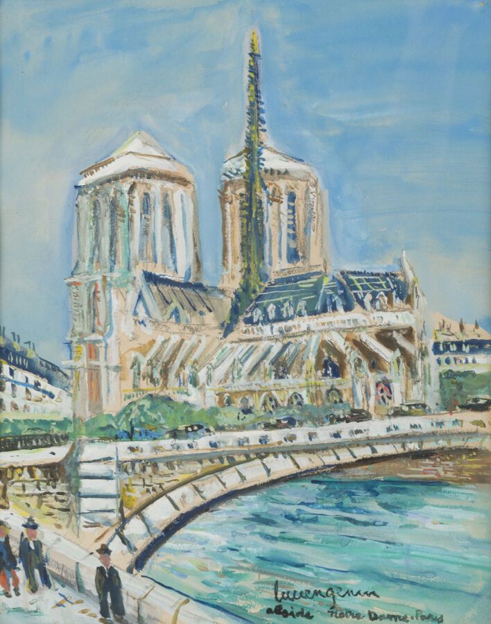 Null Lucien GENIN (1894-1953)

Sin contar con Notre Dame. París

Gouache, firmad&hellip;