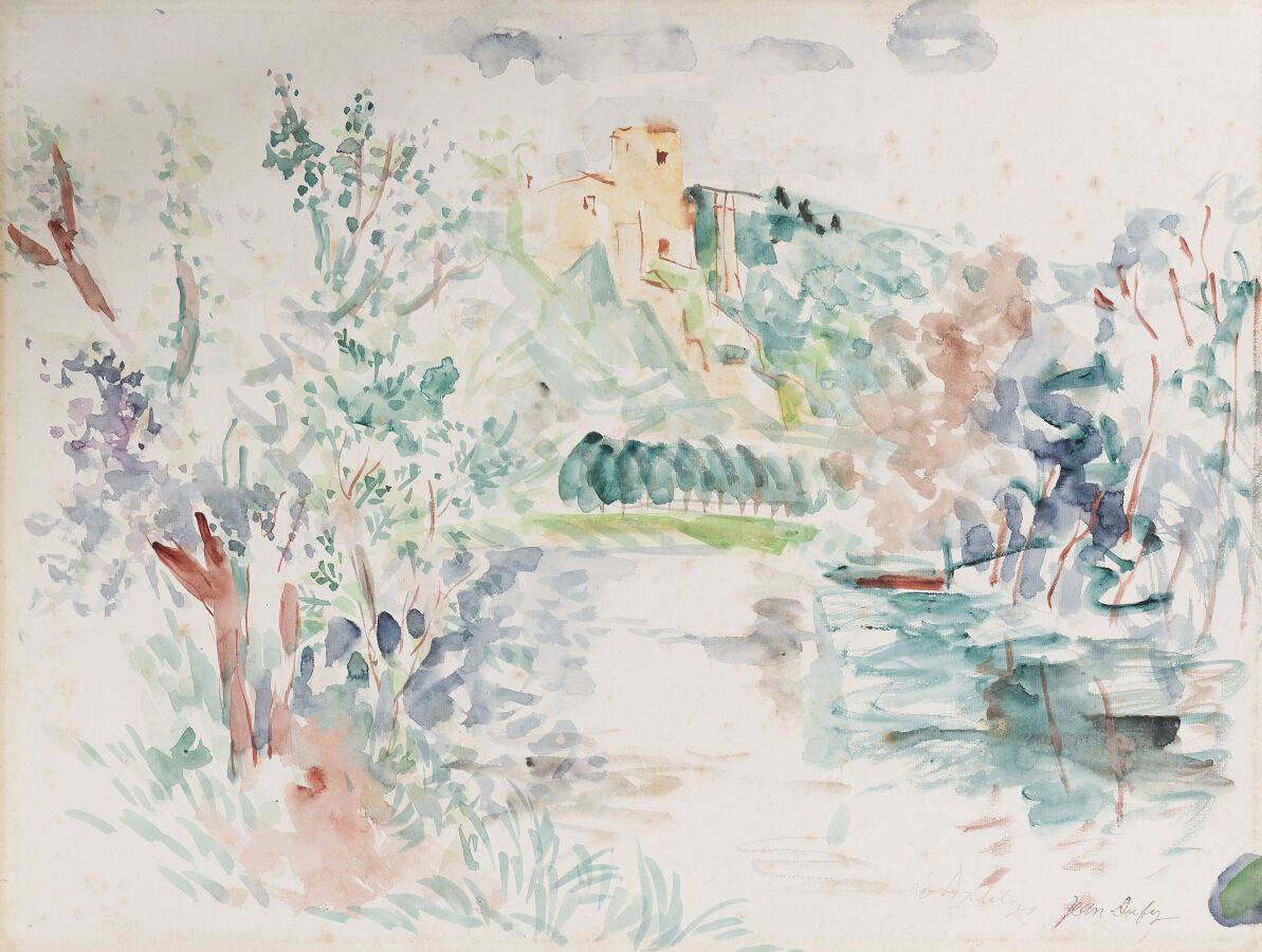 Null Jean DUFY (1888-1964)

Les Andelys

Aquarelle signée en bas à droite et sit&hellip;