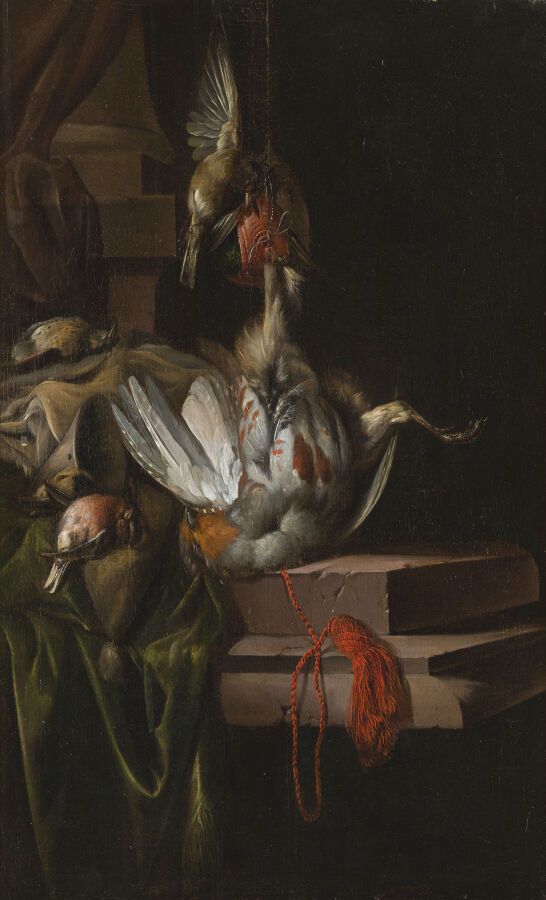 Null William Gowe FERGUSON (1632-c. 1695)

Pernice, passero e tordo su una trabe&hellip;