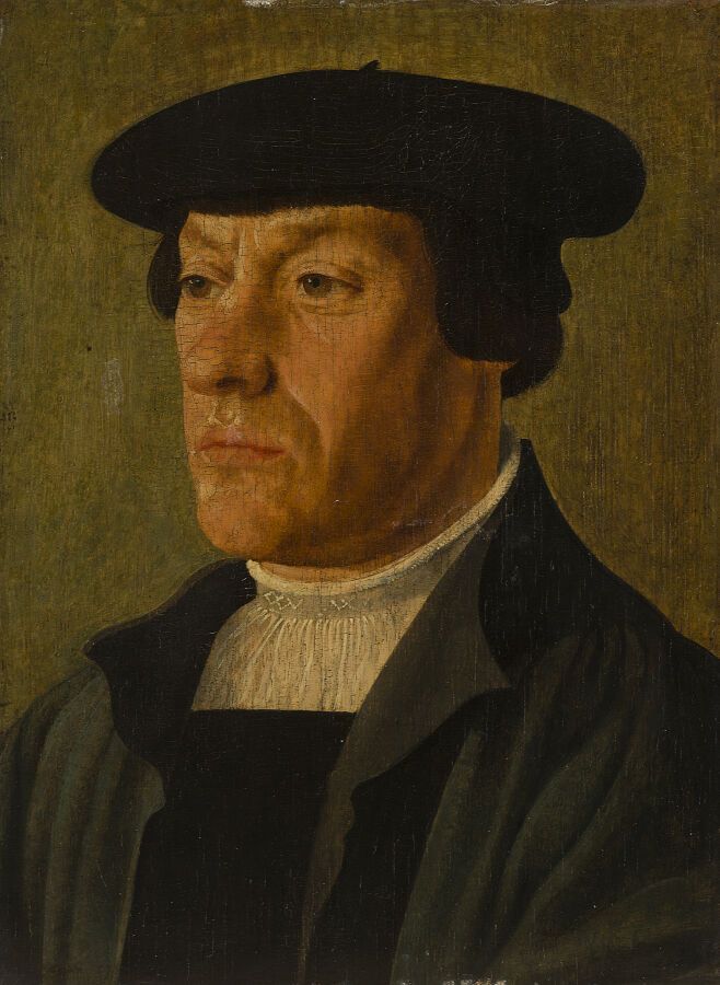 Null Attribué à Jan Van SCOREL (1495-1562)

Portrait d'homme au béret, de trois &hellip;