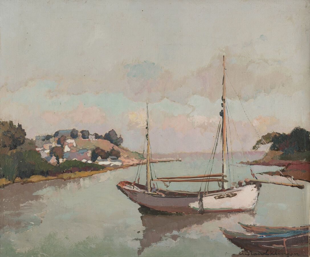 Null Tristan KLINGSOR (1874-1966)

Boat in Douarnenez

Oil on canvas, signed low&hellip;