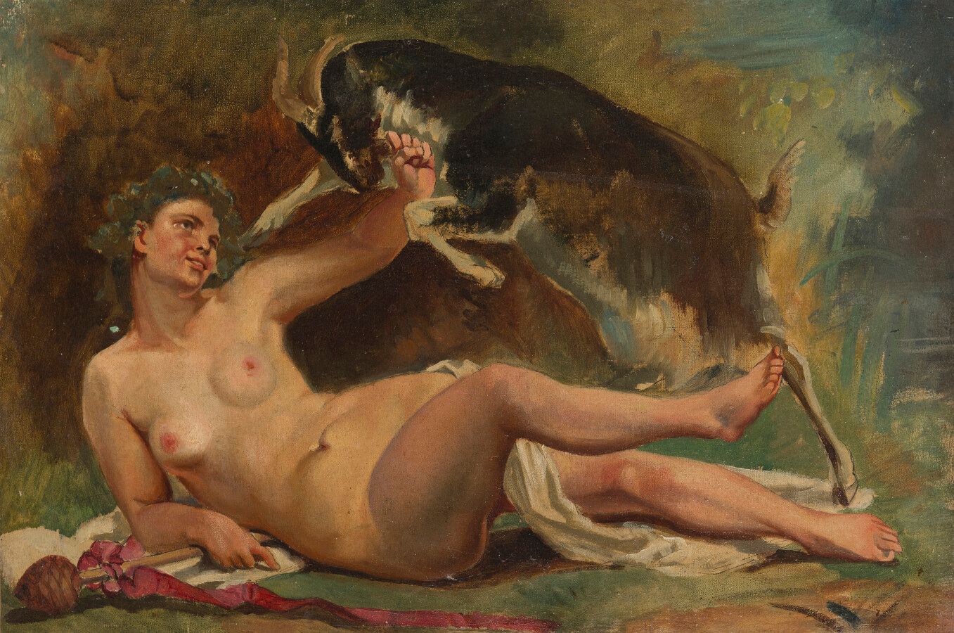Null Modern School

"Nymph and goat"

Oil on canvas

36 x 55 cm