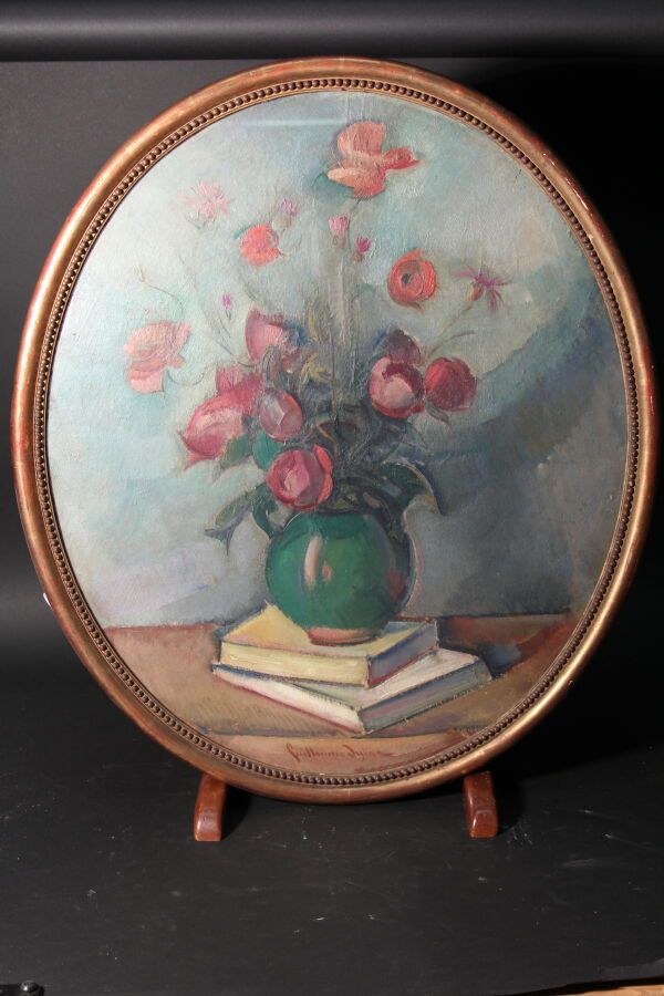 Null Guillaume DULAC (1868/83-1929)

"Bouquet"

Huile sur carton en ovale signée&hellip;