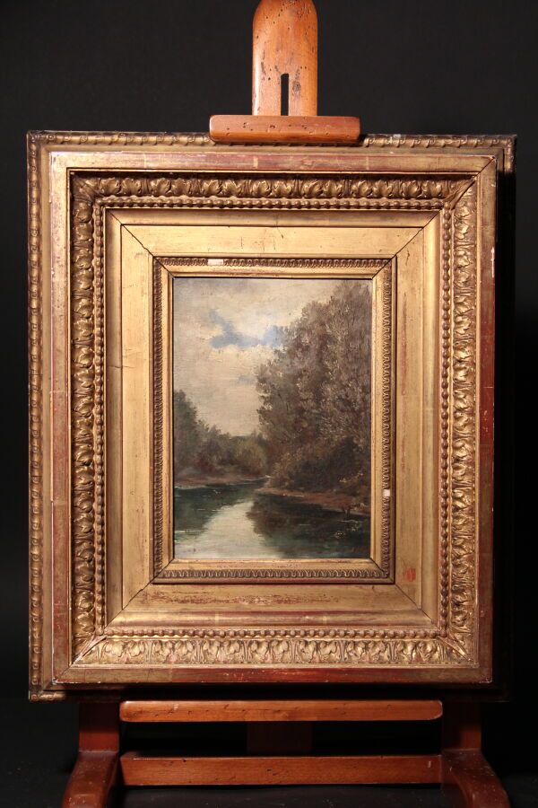 Null Scuola del XIX secolo

"Paesaggio fluviale".

Olio su tavola firmato in bas&hellip;
