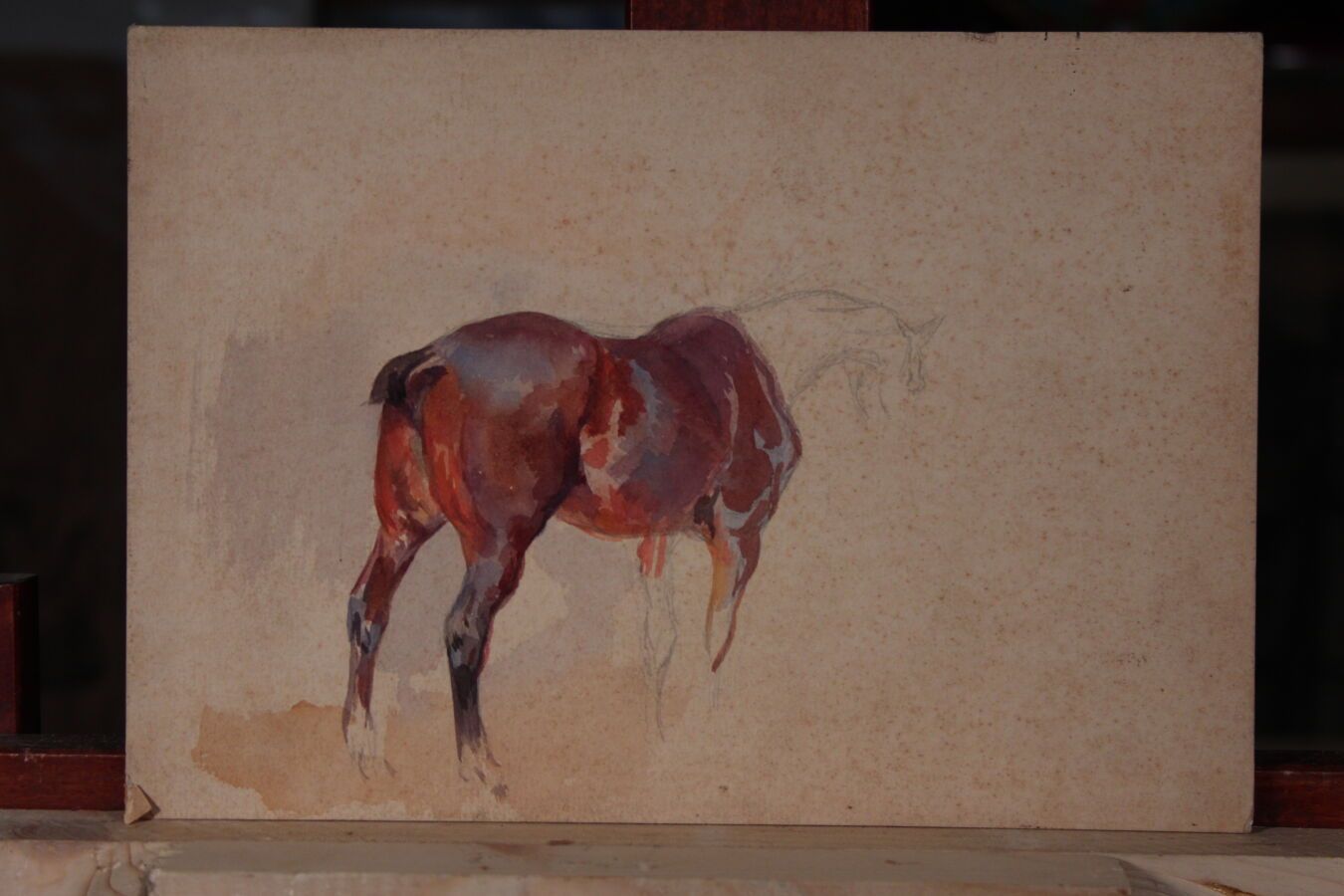 Null Odette DURAND (1885-1972) known as DETT

"Studies of horses

Set of 6 water&hellip;