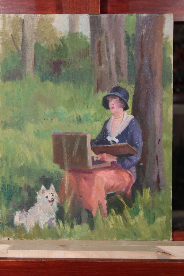 Null Odette DURAND (1885-1972) genannt DETT

"Porträt des Künstlers im Wald".

Ö&hellip;