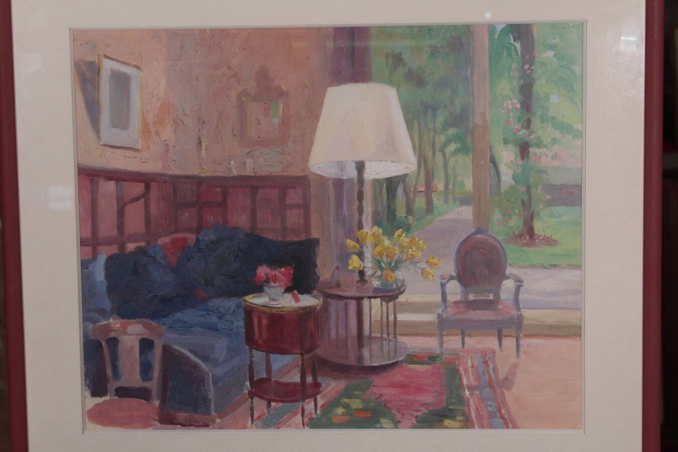 Null 奥德特-杜兰德（1885-1972），人称DETT

"客厅"。

纸上水粉画 无签名

视线尺寸：45 x 56 cm