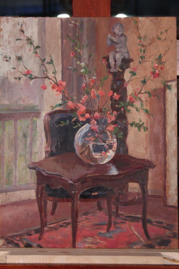 Null Odette DURAND (1885-1972) dite DETT

"Intérieur"

Huile sur panneau

35 x 2&hellip;