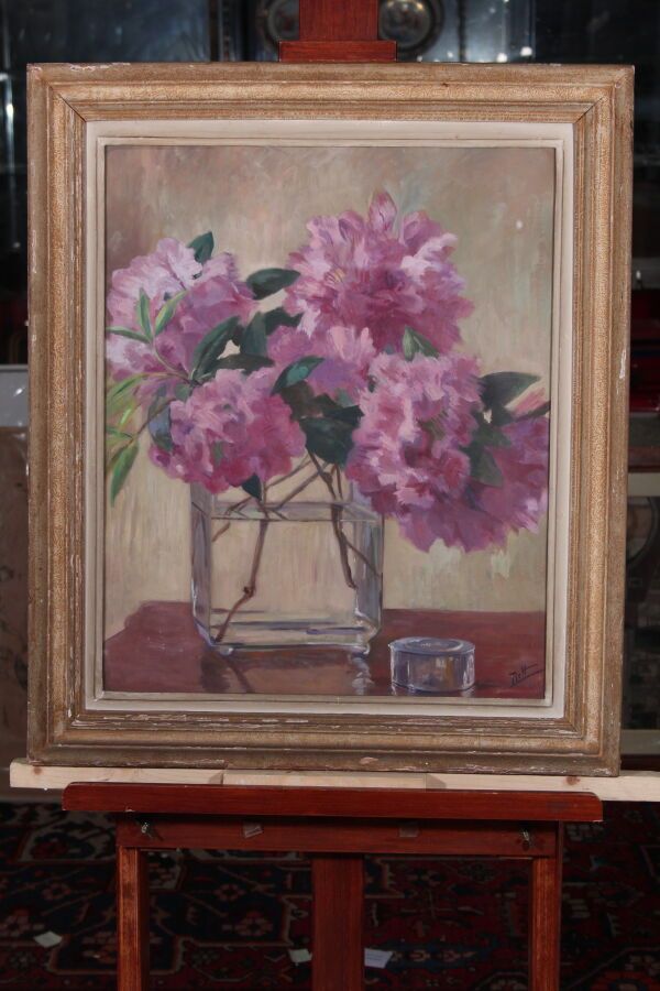 Null Odette DURAND (1885-1972) known as DETT

"Bouquet of peonies

Oil on paper &hellip;