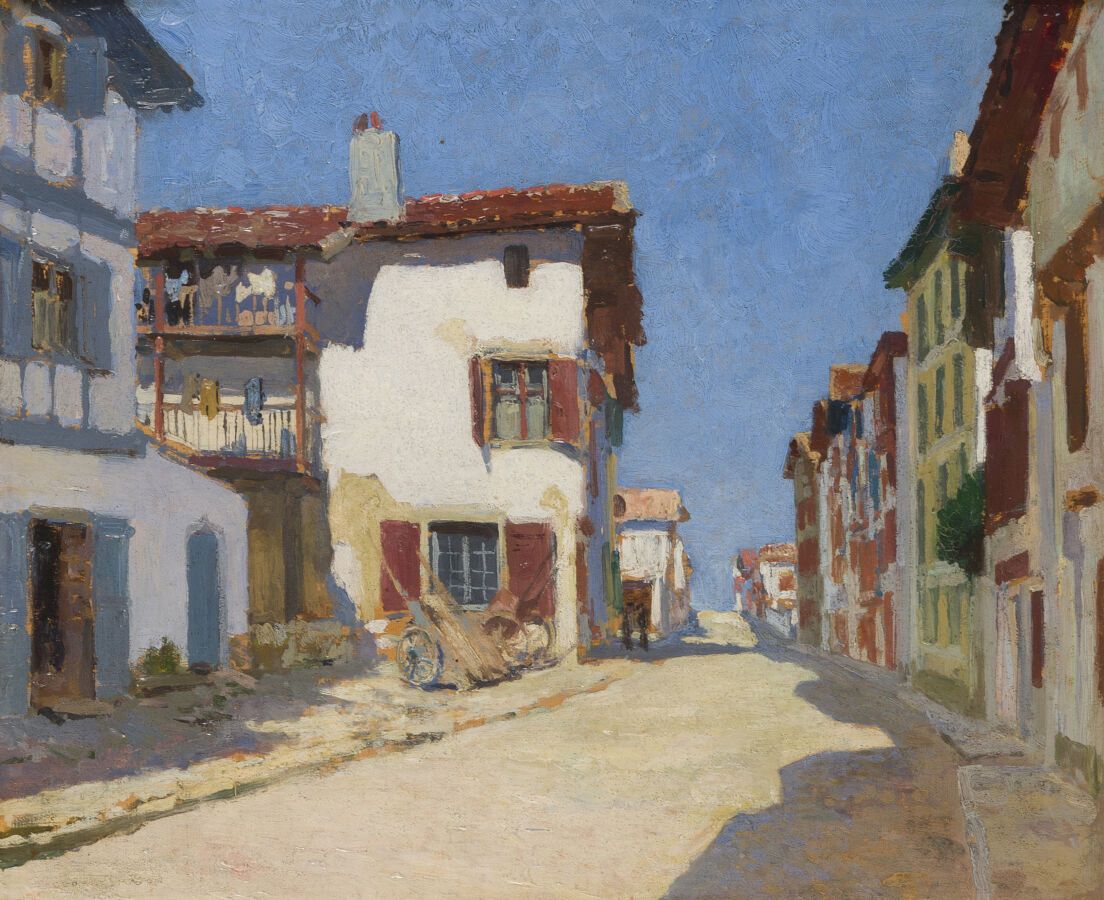 Null Georges MASSON (1875-1949)

Ciboure, die Rue Pocalette

Öl auf Panel, unten&hellip;