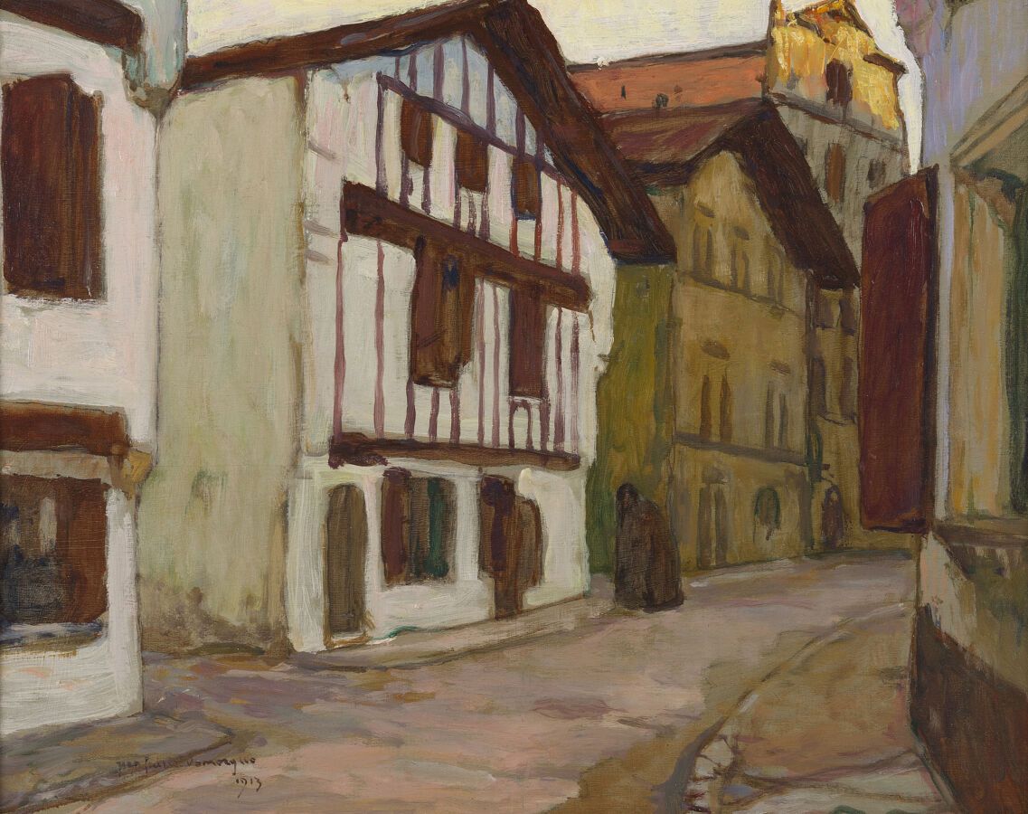 Null Jean-Gabriel DOMERGUE (1889-1962)

Ciboure, Rue Pocalette

Öl auf Leinwand,&hellip;