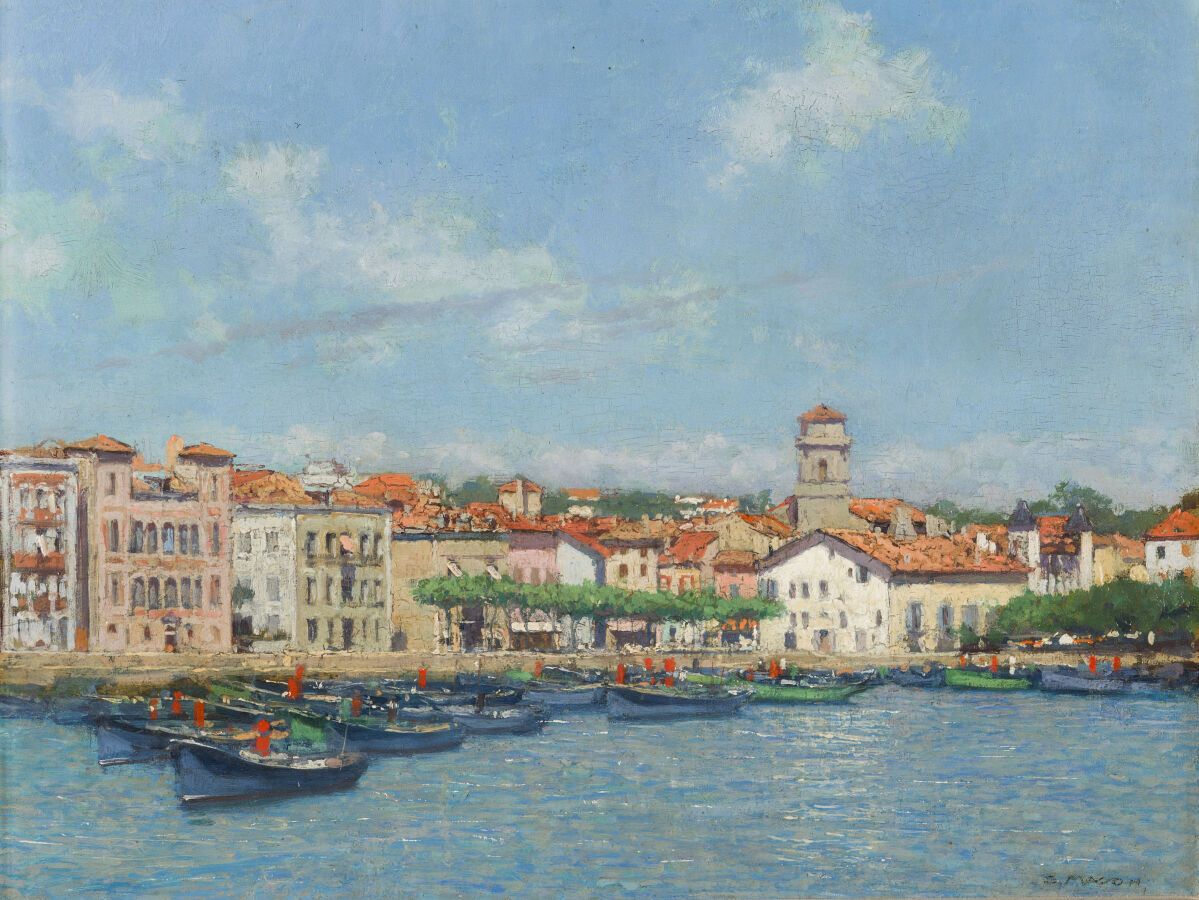 Null Georges MASSON (1875-1949)

The port of Saint-Jean-de-Luz

Oil on panel, si&hellip;