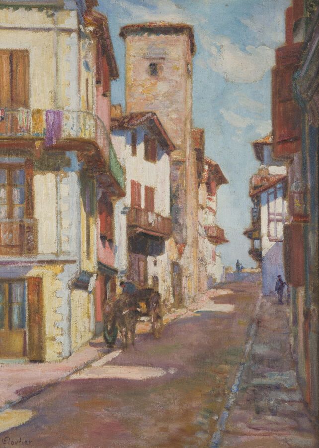 Null 路易斯-弗鲁提尔 (1882-1936)

圣-让-德-卢斯，共和国街（rue de La République）。

布面油画，左下方有签名。

7&hellip;
