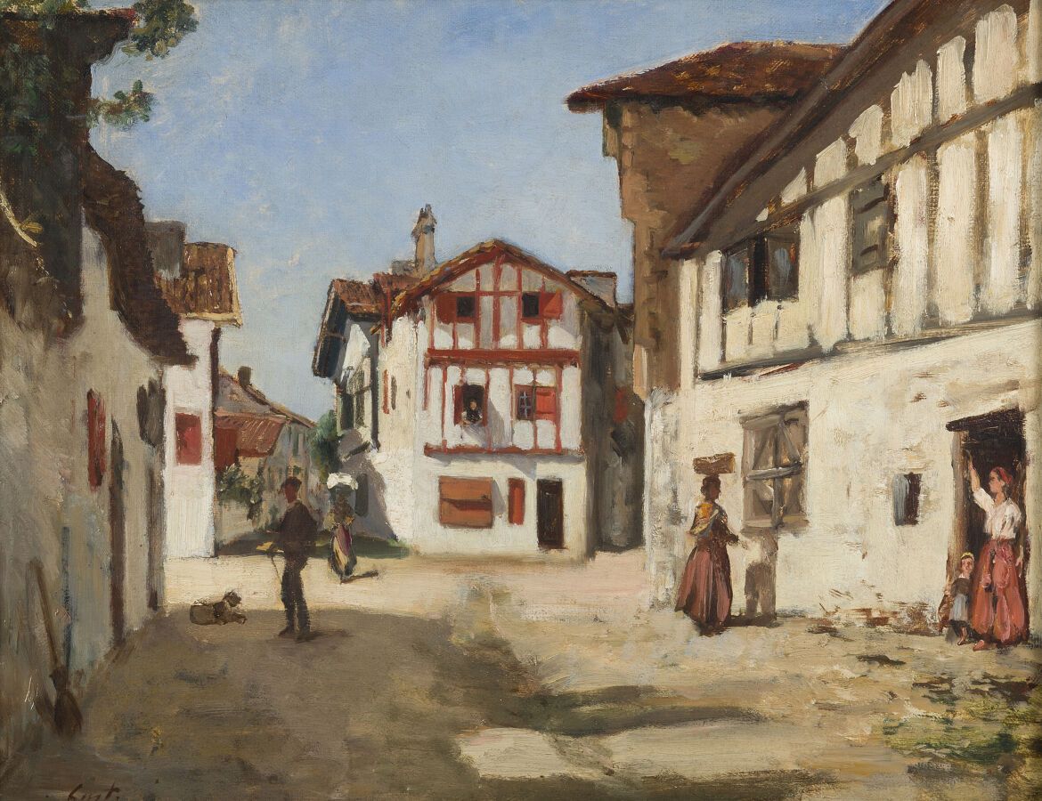 Null Gustave-Henri COLIN (1828-1910)

Animated street in Ciboure

Oil on canvas,&hellip;