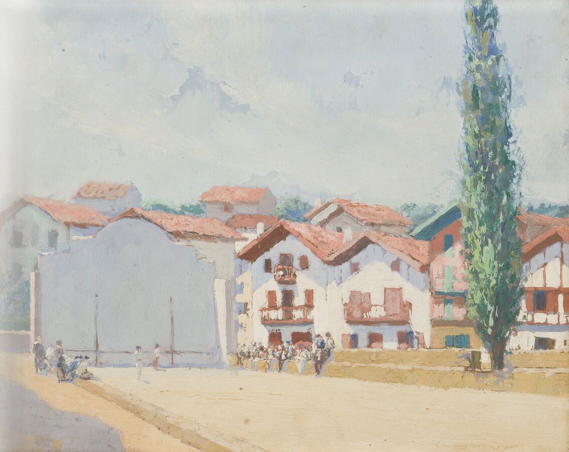 Null 乔治-马松 (1875-1949)

锡伯尔山的山墙

纸板上的油画，右下方有签名。

22 x 27厘米。

装在一个油漆和镀金的木框里。