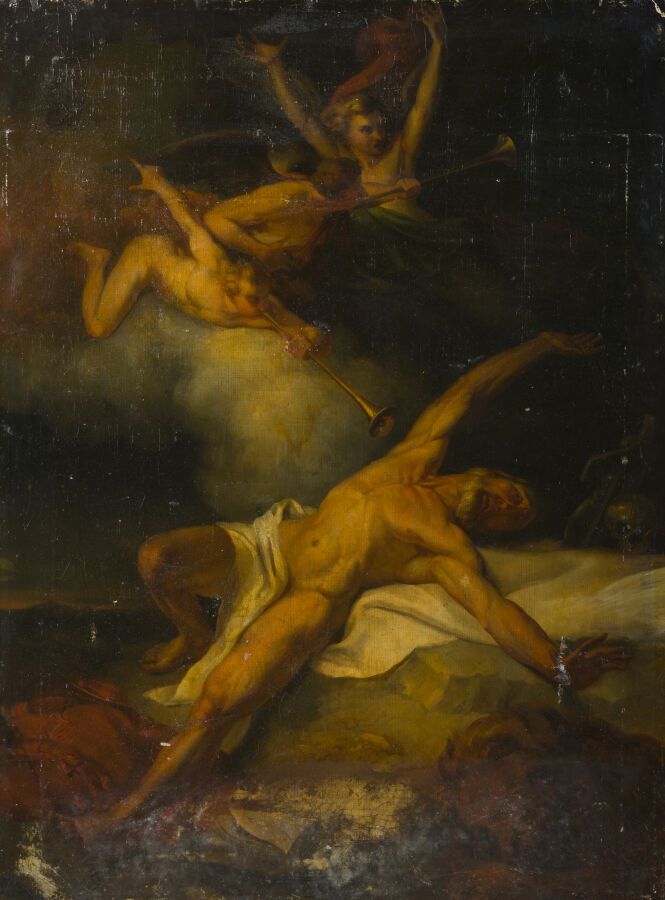 Null 归功于泽维尔-西加隆（乌泽，1787-罗马，1837）。

圣杰罗姆的愿景》草图

布面油画

79 x 59 厘米

(事故和修复)

无框架


&hellip;