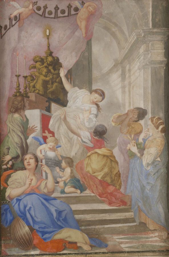 Null Ecole italienne du XVIIIe siècle

L'Adoration eucharistique

Gouache et reh&hellip;
