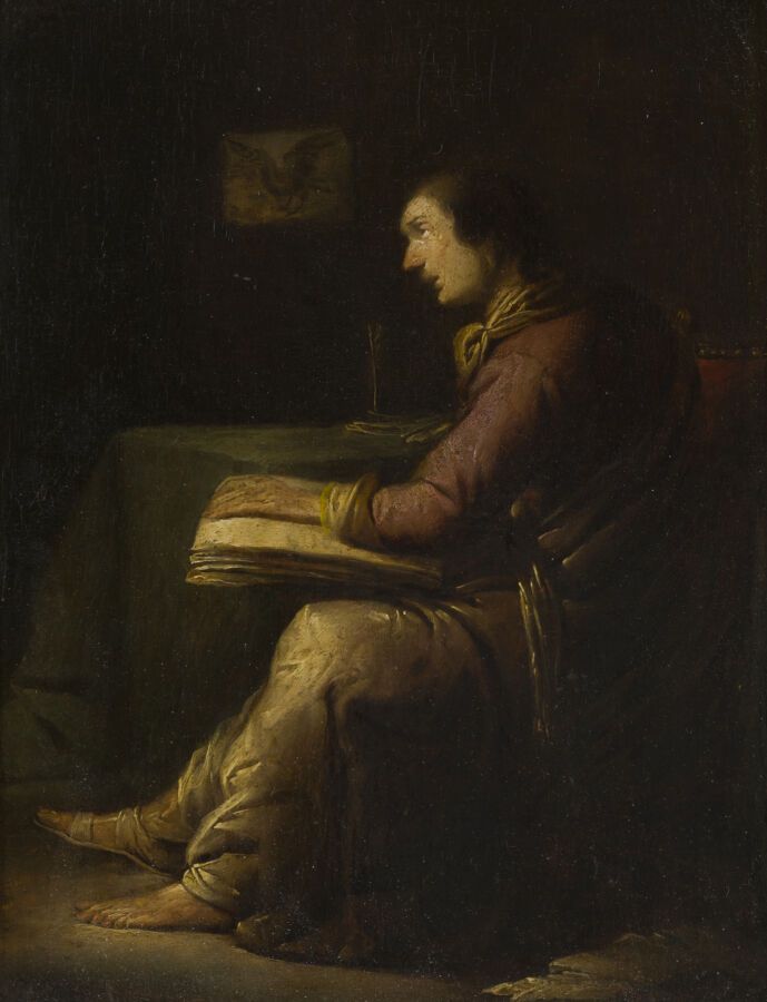 Null Attribué à Willem de Poorter (Haarlem, 1608-1648)

Saint Jean en méditation&hellip;