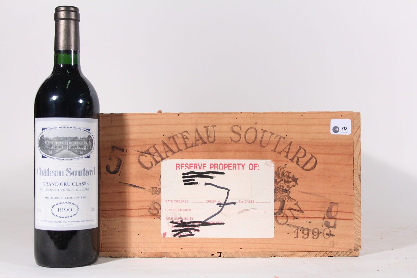 Null 1990 - Château Soutard
Saint-Emilion Red - 12 blles CBO