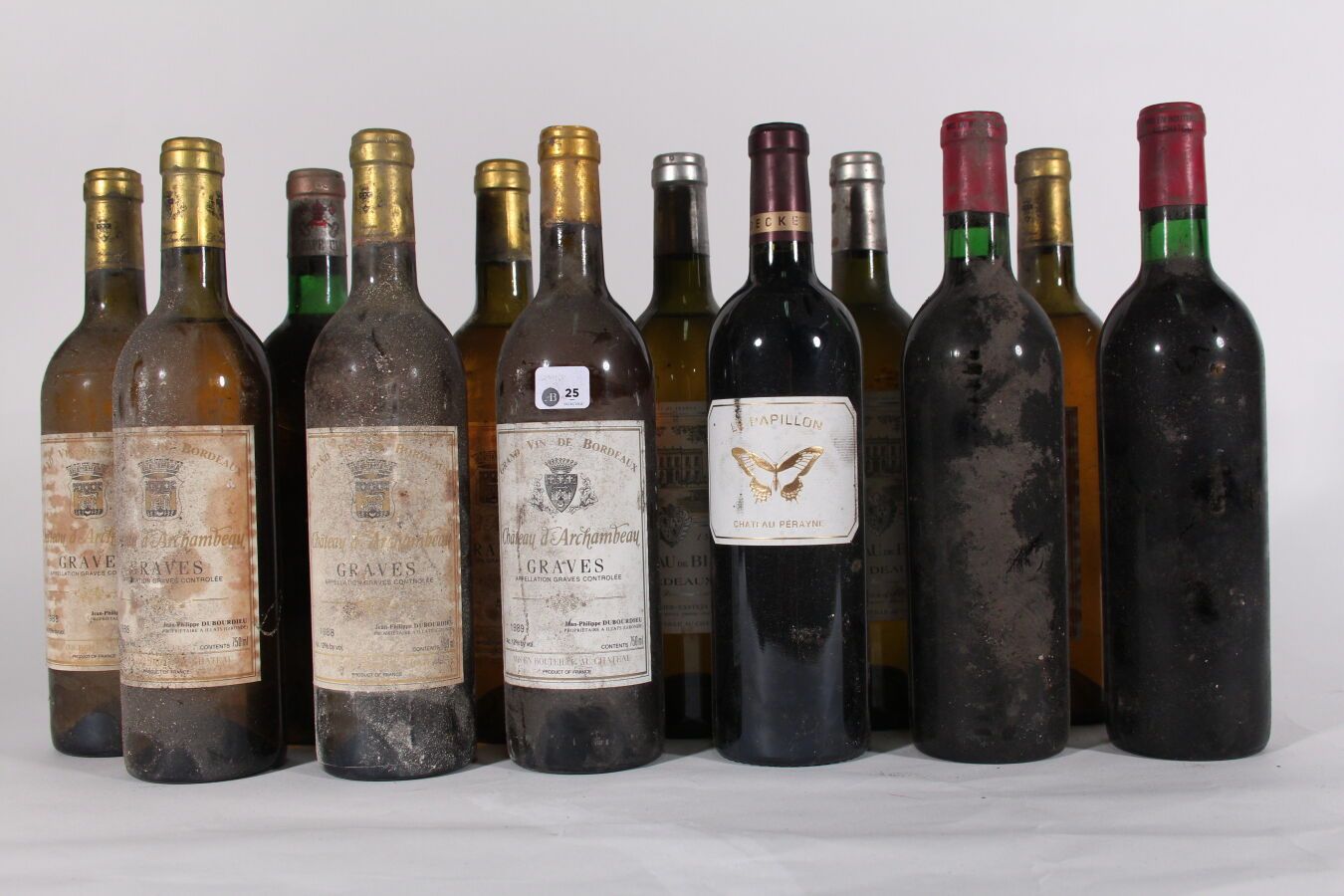 Null 1990年--碧罗酒庄
波尔多白葡萄酒 - 2瓶 
1988年--Archambeaud酒庄
Graves White - 5 blles 
1989&hellip;