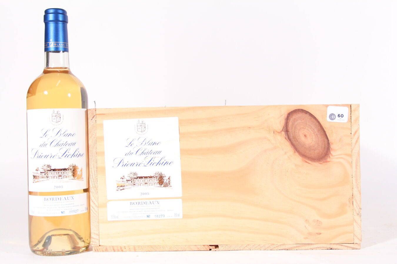 Null 2005 - Le Blanc du Château Prieuré-Lichine
Bordeaux Blanc - 12 blles CBO