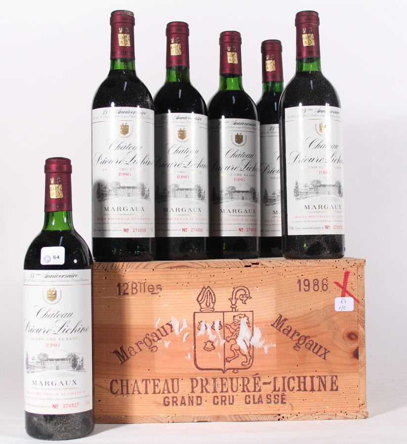 Null 1986年--普里埃-利希讷酒庄
玛歌红葡萄酒 - 18瓶