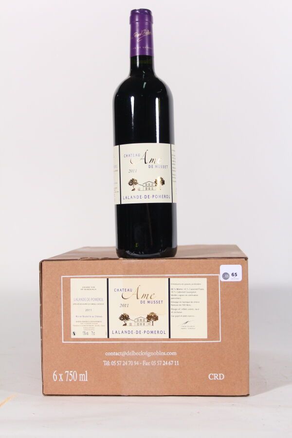 Null 2011 - Château Ame de Musset 
Lalande de Pomerol Rosso - 12 bottiglie