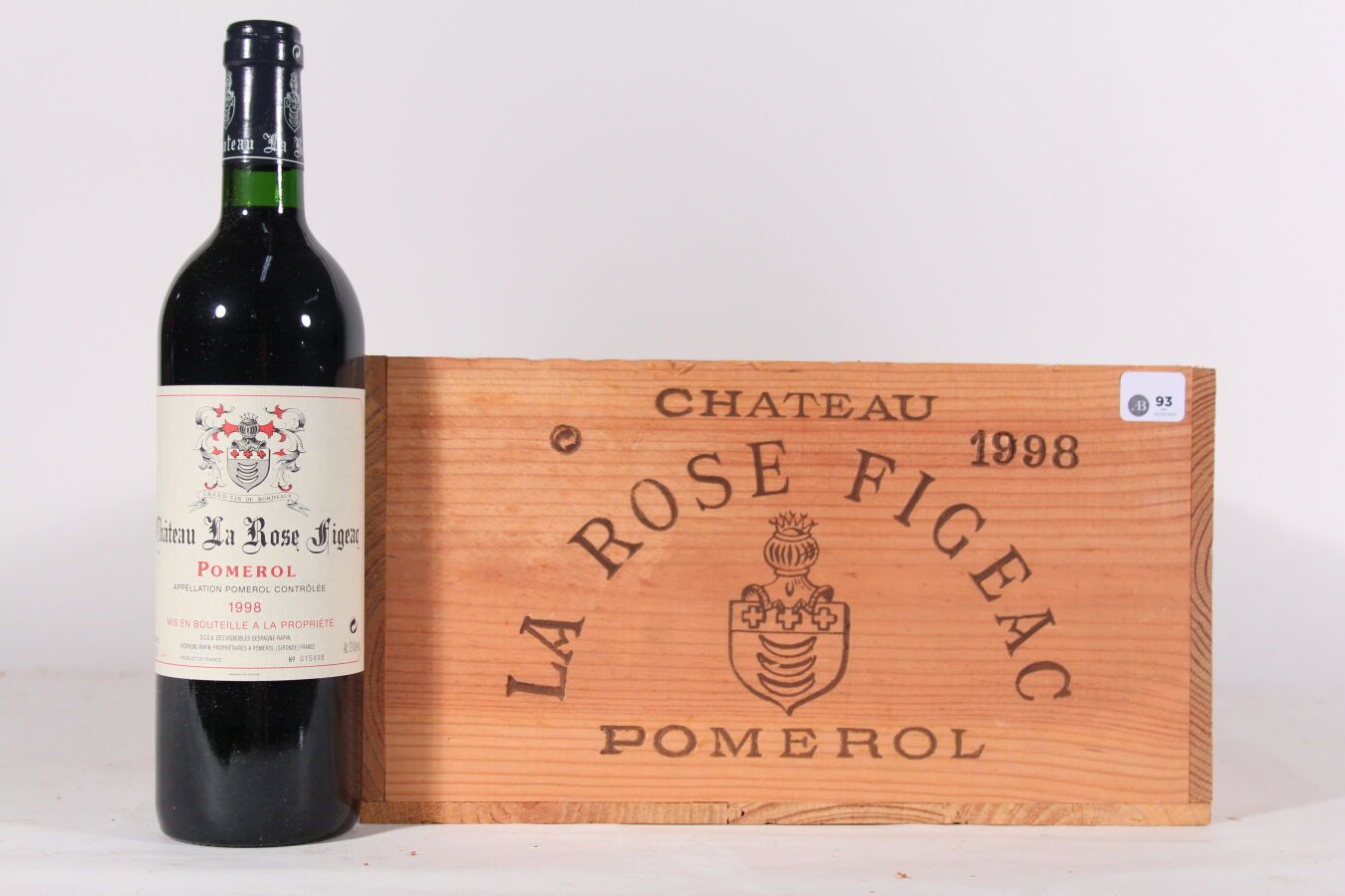 Null 1998 - Château La Rose Figeac
Pomerol Rouge - 12 blles CBO