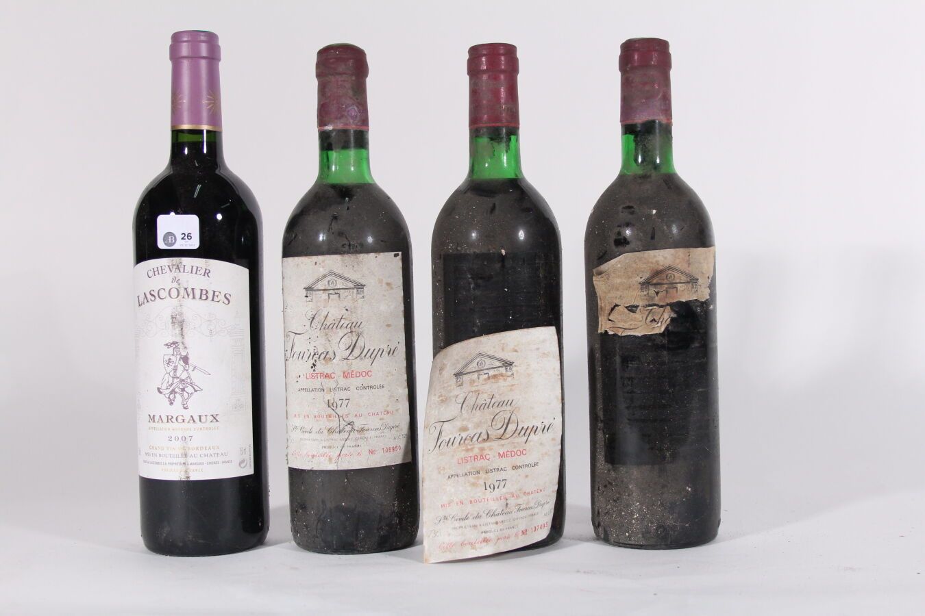 Null 2007年--拉斯科姆骑士（Chevalier de Lascombes
玛歌红葡萄酒 - 1瓶 
1977年--富尔卡-杜普雷酒庄
Listrac-&hellip;