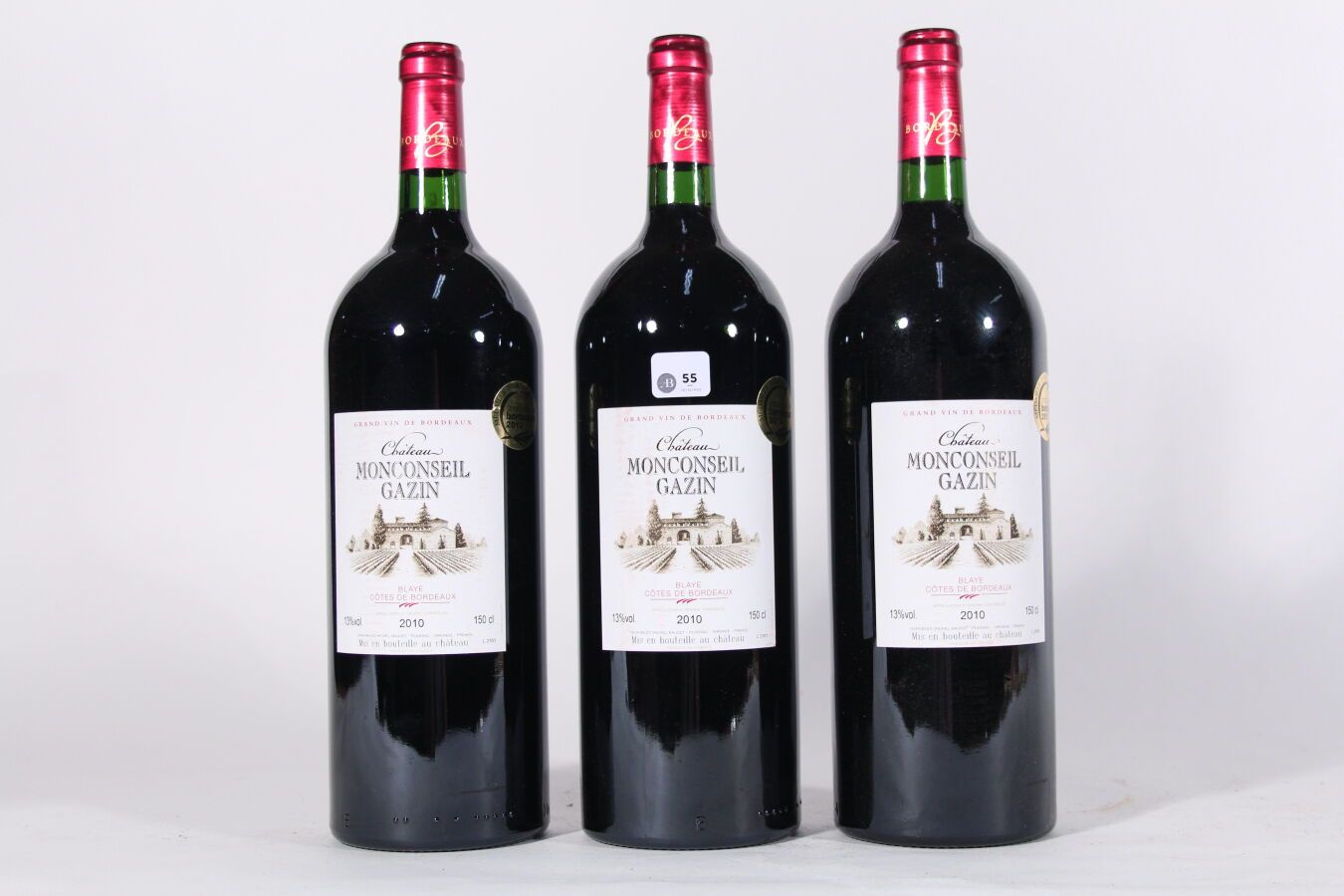 Null 2010年--蒙康赛尔-加辛酒庄 
布拉耶波尔多丘陵红葡萄酒 - 3毫克
