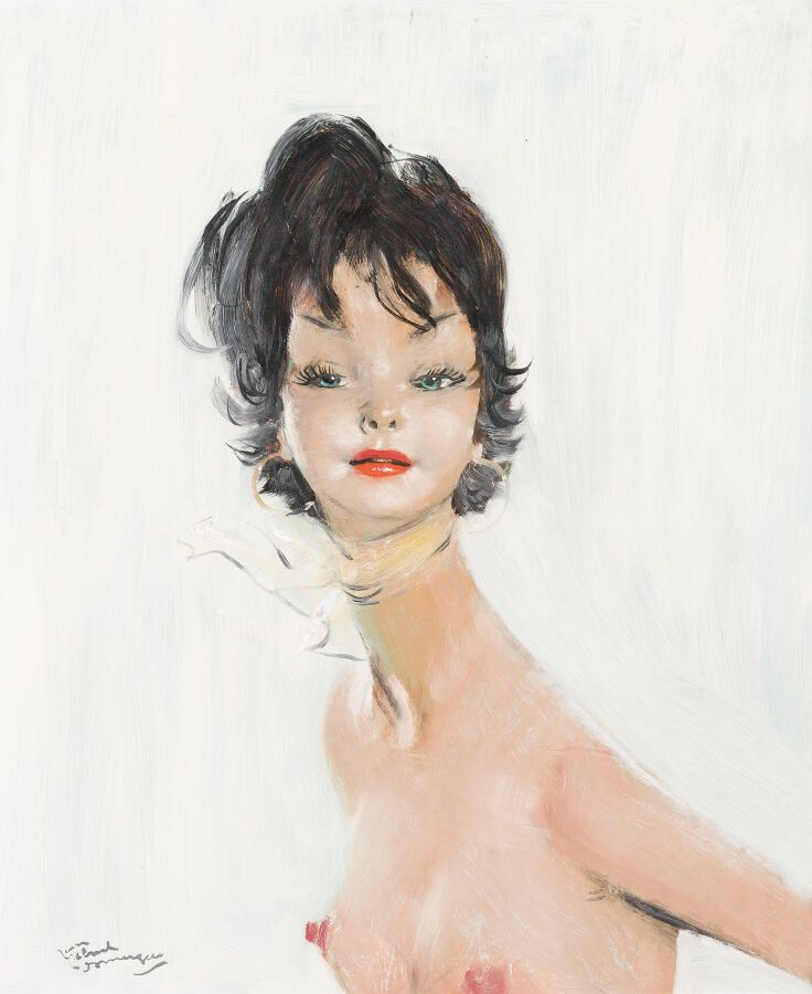 Null Jean-Gabriel DOMERGUE (1889-1962)
Maria
Oil on isorel panel, signed lower l&hellip;