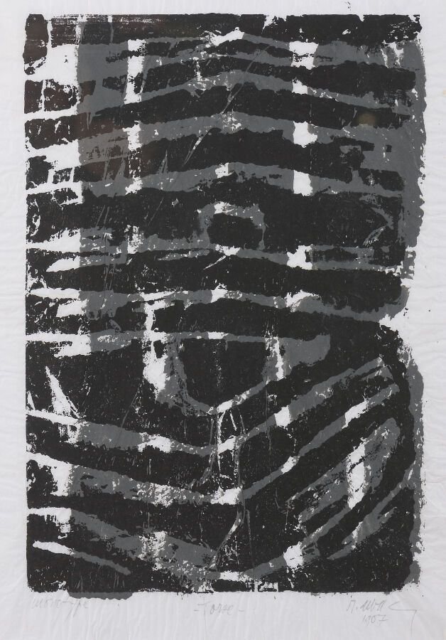 Null Torse, 1967
Monotype, annoté « Monotype », titré « Torse », signé et daté «&hellip;