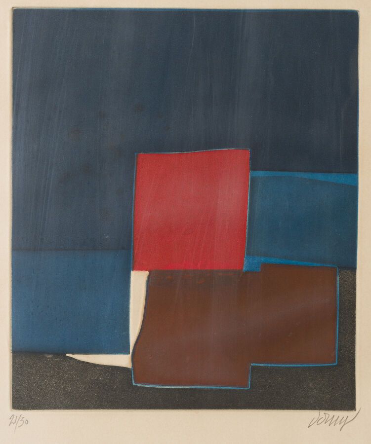 Null Bertrand DORNY (1931-2015)
Composition abstraite
Gravure en couleurs, signé&hellip;