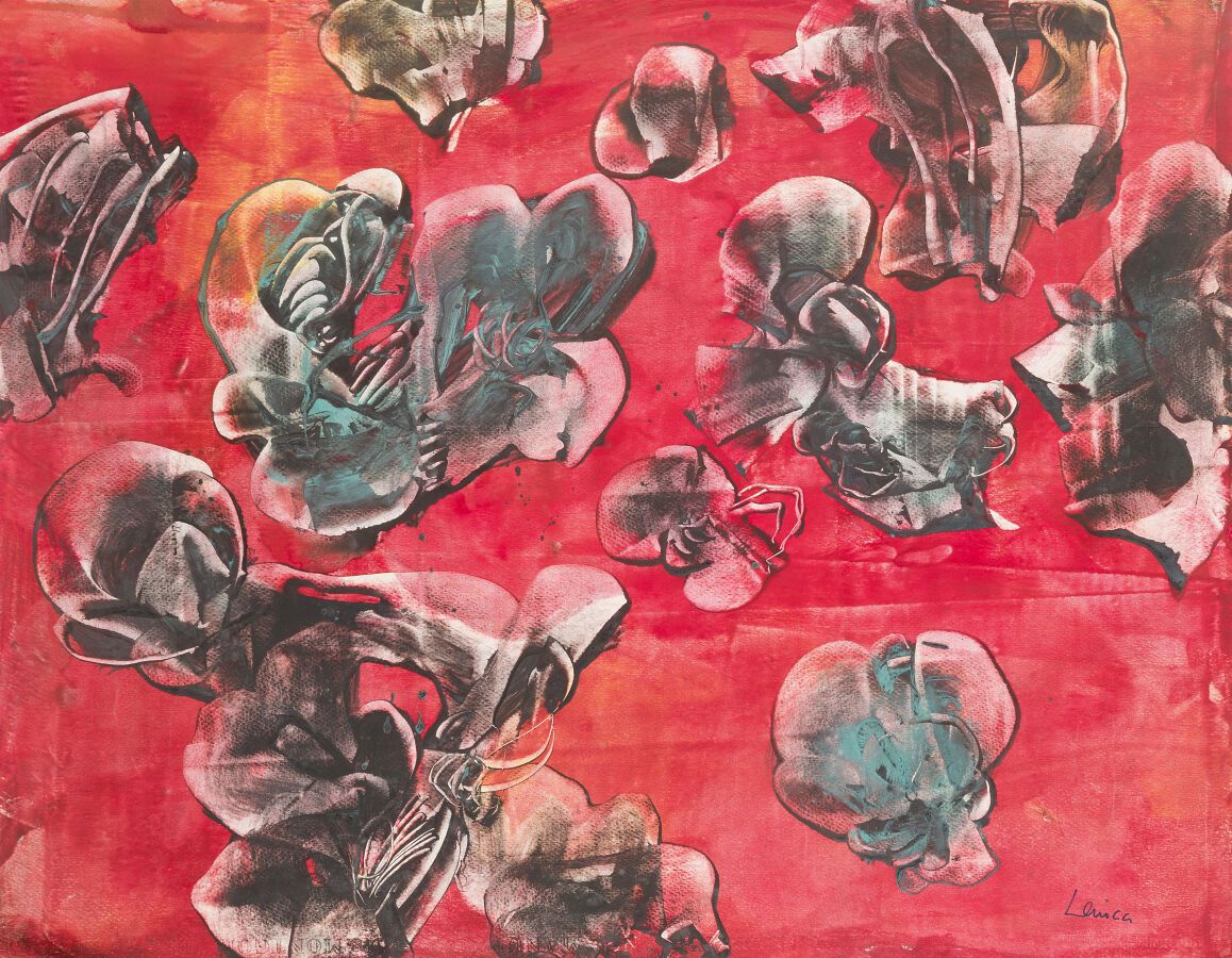 Null Alfred LENICA (1899-1977)
Rojo sin título, 1967
Técnica mixta sobre papel, &hellip;