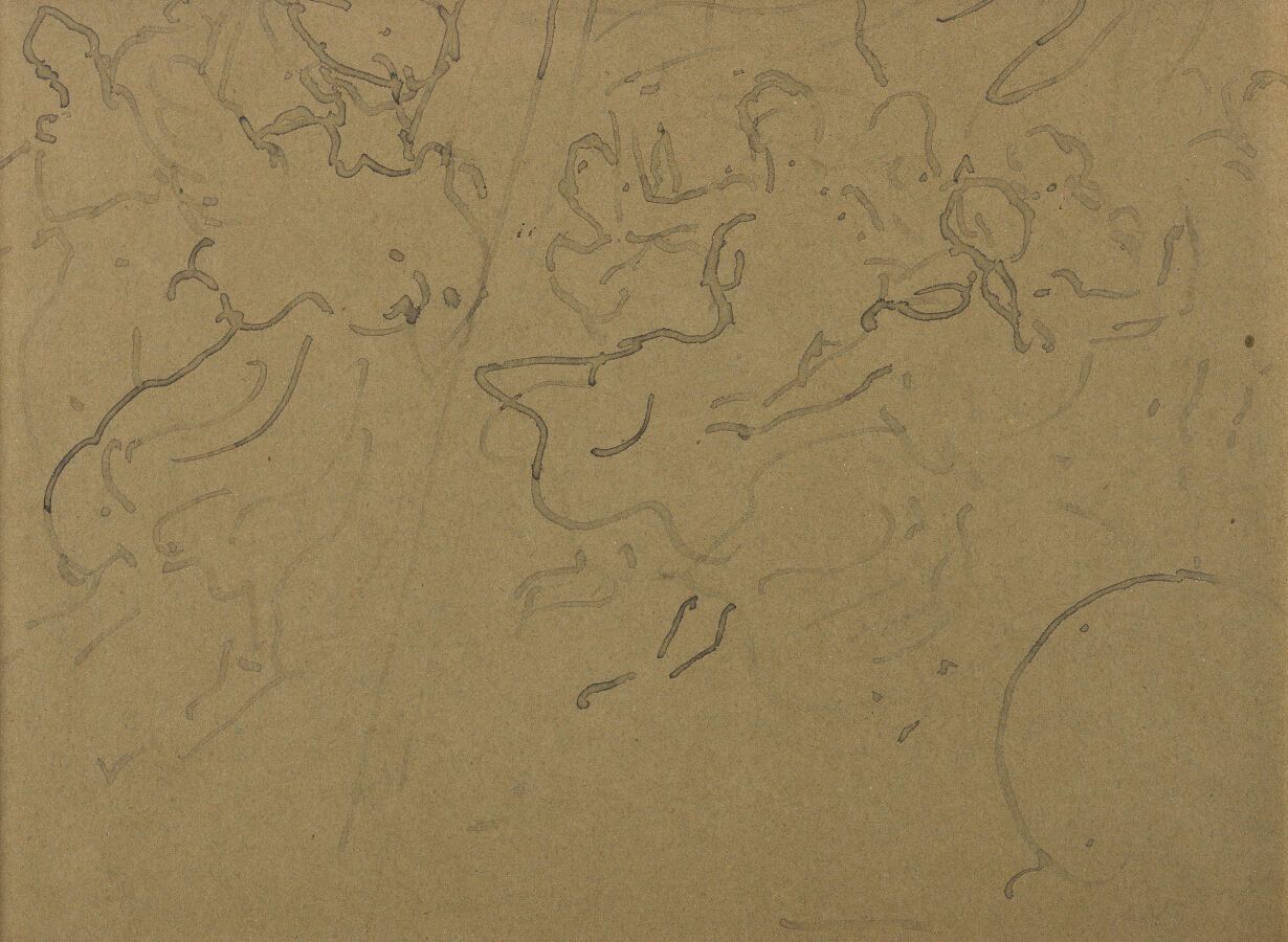 Null 路易斯-瓦尔塔 (1869-1952)
旋转木马
笔墨画，右下角有姓名缩写的痕迹。
22 x 29,5 cm。
