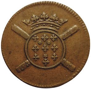 Null Fiandre. Moneta ossidionale. 10 Sols 1708. 3,73gr. Bd.2314. TTB/TTB+